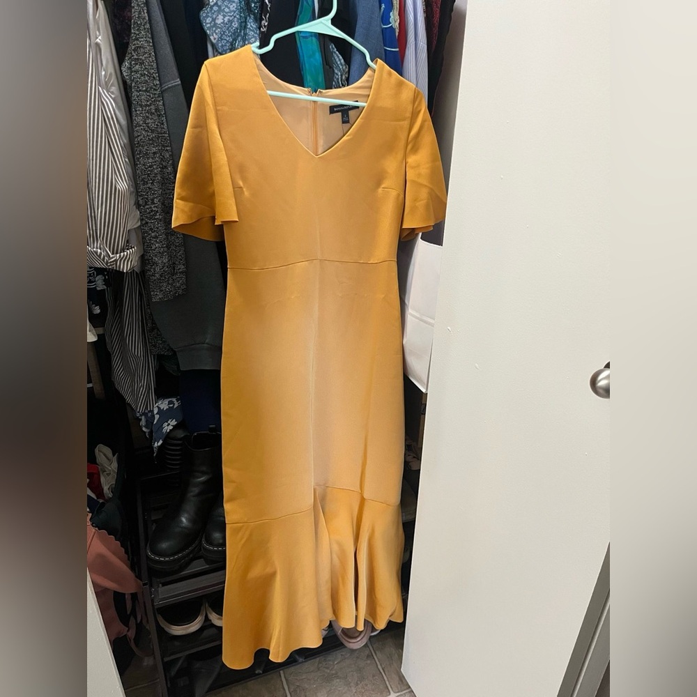 Banana Republic Golden Midi Dress